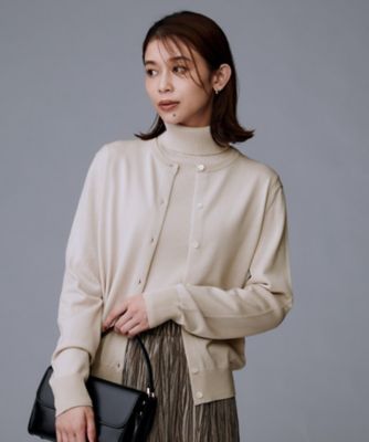 未使用・タグ付　エポカ　アンサンブル　カーディガン　ノースリーブ　2点　シルク混 洗える／アンサンブル可／ウール100％】ウールクルーカーディガン