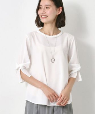 ＜CORDIER (Women)＞【洗える】一枚着るだけでサマになるフェミニンプルオーバー（２００２５３２６９６）