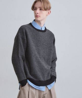 バーズアイライクボーダーニット（2002532718） | tk