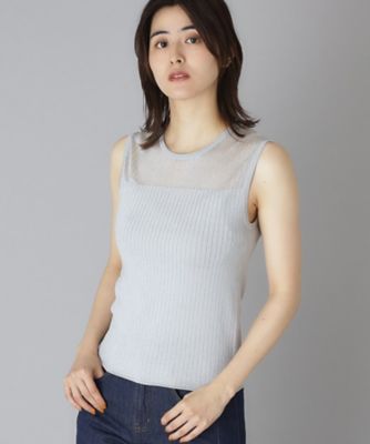 ‘Notting Hill ’ロゴニット(Dressterior)新品 セール】エンブロイダリーロゴニットT（ニット/セーター