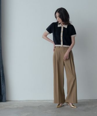 バイカラーポロニット（2002532942） | GALLEST (Women