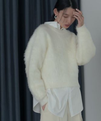 ＜GALLEST (Women)＞ドロップショルダーシャギーニット（２００２５３３０７５）