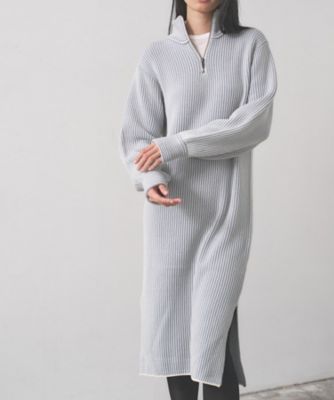 スタンドネックニットワンピース（2002533341） | GALLEST