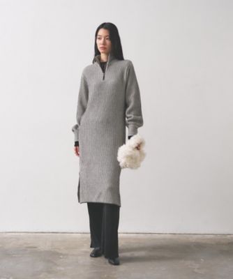 スタンドネックニットワンピース（2002533341） | GALLEST