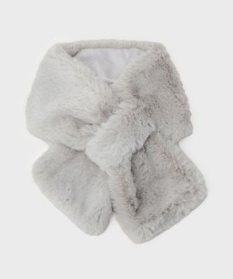 COUP DE CHANCE (Women)/クードシャンス フェイクファーストール(2002533397) グレー012 スカーフ・ショール【三越伊勢丹/公式】