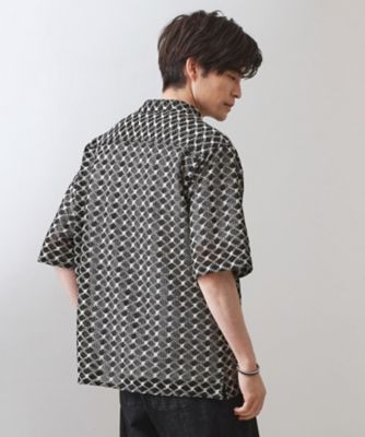【お値下げ】【美品】オスカリート　半袖レースシャツ クラフトレース半袖シャツ 【洗濯機OK】（2002533470