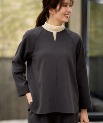 ＜Reflect (Women)＞【秋映え／レイヤードスタイル◎／セットアップ可】ラグランスリーブプルオーバー（２００２５３３６７３）