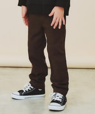 THE SHOP TK (Baby & Kids)/ザ ショップ ティーケー (キッズ）【110-160/裏起毛】あったかのびーるストレートパンツ/洗濯機OK(2002533680) チャ043 パンツ・ズボン【三越伊勢丹/公式】