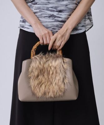 COUP DE CHANCE (Women)/クードシャンス バンブーファートート(2002533700) トープ055 旅行用かばん・バッグ【三越伊勢丹/公式】