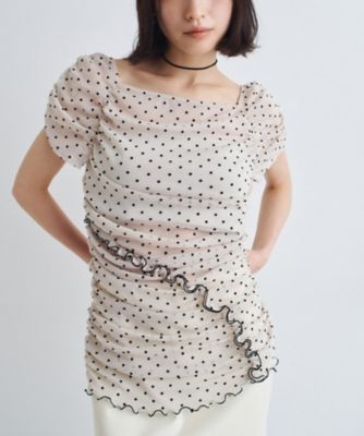 ＜CODE A (Women)＞ｔｕｌｌｅ　ｄｏｔ　ｍｉｎｉ　ｄｒｅｓｓ（２００２５３３７０２）