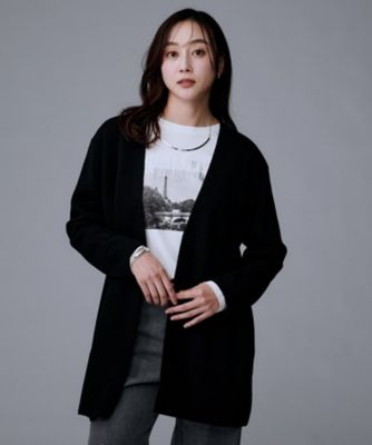 洗える／ミドル丈／軽羽織り】ミラノリブカーディガン