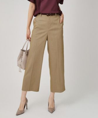 ＜COUP DE CHANCE (Women)＞【手洗い可／日本製】きれいめデニム風パンツ（２００２５３３７３５）