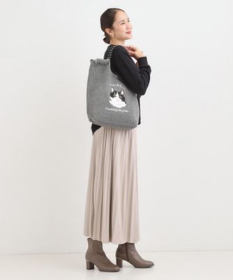 ボア刺繍アニマルコードトートバッグ（2002533794） | SHOO
