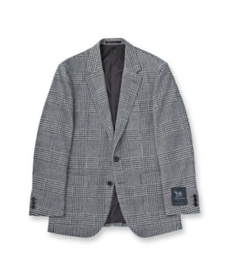 グレンチェックプリント ジャージ ジャケット
