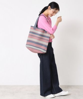 マシンウォッシャブル・A4収納可】ランダムボーダーニット