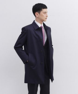 【ダウンライナー・カノニコ】gotairiku　ステンカラーコート　千鳥　LL 110072002533971044001