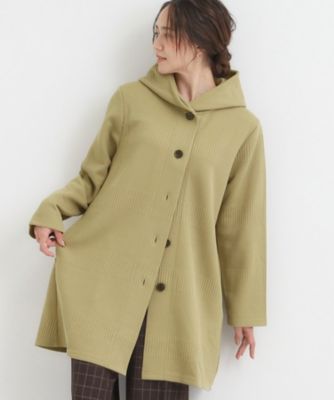 SHOO LA RUE (Women)/シューラルー 体型をカバーしながらスマートに魅せる ラインジャカードコーディガン(2002534036) カーキ026 トップス【三越伊勢丹/公式】