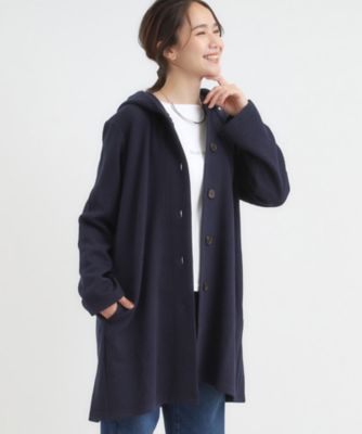 SHOO LA RUE (Women)/シューラルー 体型をカバーしながらスマートに魅せる ラインジャカードコーディガン(2002534036) アオ094 トップス【三越伊勢丹/公式】