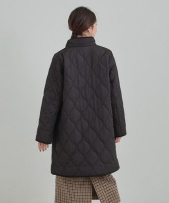 撥水／フード取り外し可】冬に嬉しいこだわり満載 ひょうたん柄キルト