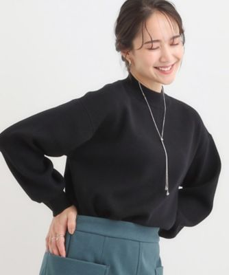 nao_1040出品 洗える／毛玉レス】表面がきれいなハイネックバックスリット