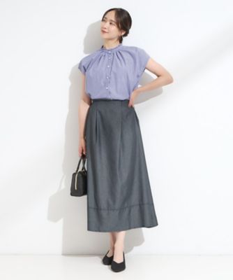 【ウルさま専用です】Frene アイボリー フレアスカート 華やかスタイルが叶う バルーンフレアスカート（マキシ・ロング