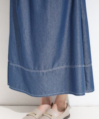 マコリ◆新品未使用◆77circa♡フレアデニム 新品半額 今季完売 ZARA Z1975 デニム ストレッチ ミディ