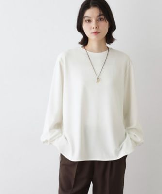 体型カバー・洗える】ドロップショルダーブラウス