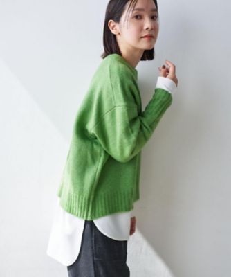 体型カバー・洗える】ドロップショルダーブラウス