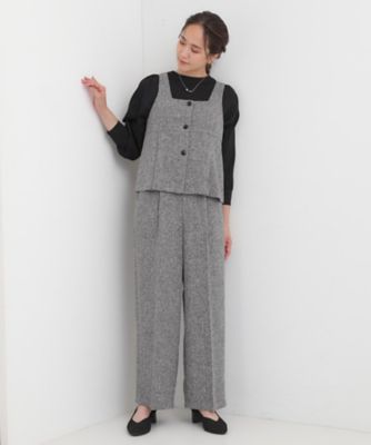 【美品】maillot コート＆トリッペンのセット 2点セット】着るだけで決まる クラシカルなツイード調
