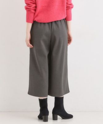 洗濯機可】美脚見え あったか圧縮ニット ガウチョパンツ