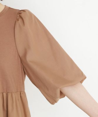 バルーンスリーブペプラムチュニック【洗える】（2002534969