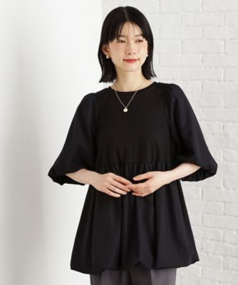 バルーンスリーブペプラムチュニック【洗える】（2002534969
