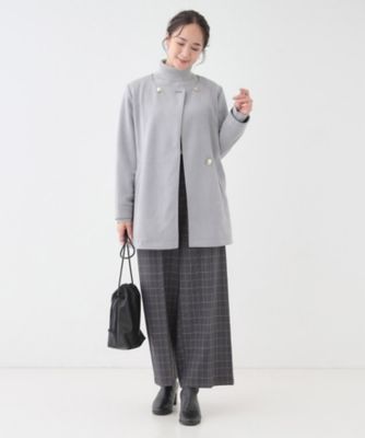 S－LL】上品さを纏う やわらかフェイクスエード ミドル丈