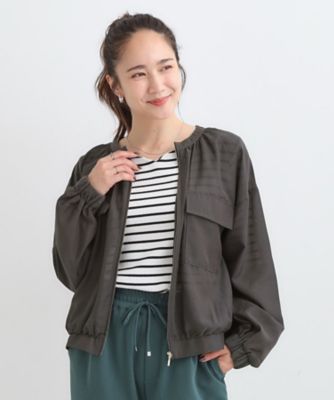 今期美品セルフォード チュールシアーブルゾン S－LL】季節の変わり目に 大人上品なシアーブルゾン
