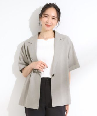 S－LL／セットアップ可／洗濯後しわになりにくい】5分袖