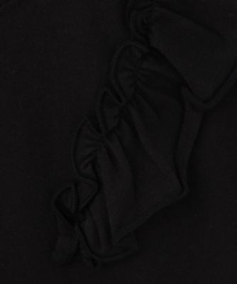 【１１０ー１６０】コットン肩フリルＴシャツ（２００２５３５０１１）