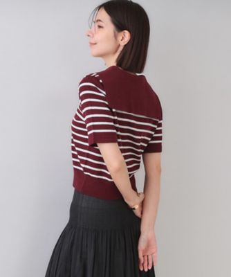 【00s】 PPFM 2tone border knit 希少カラー セーラーカラーボーダーニット【洗濯機洗い可