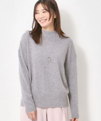 レディースサイズL 未着用⭐️Resurrectoin セーターカラーグレー M～3Lサイズ】アンナ カラーニット（2002535037