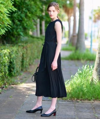 CELINE ノースリーブプリーツワンピース 121045.jpg