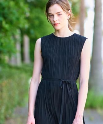 美品BCBGMAXAZRIA ノースリーブプリーツワンピース a93-tzyxy001.jpg