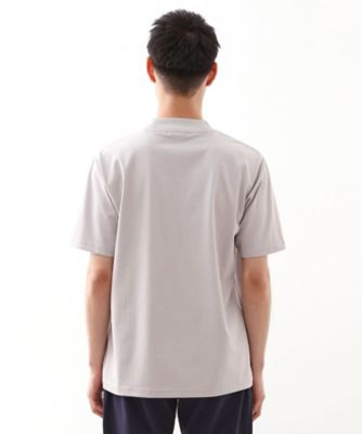 ☆新品　Ten-O-Fourテンオーフオー　半袖モックネック グレー　 M モックネックプレーティング半袖Tシャツ 【接触冷感／洗濯機OK