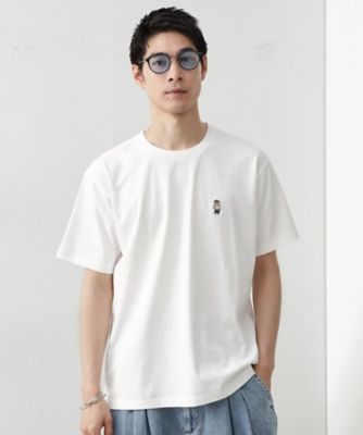 ワンポイントベアーロゴ半袖Tシャツ【洗濯機OK