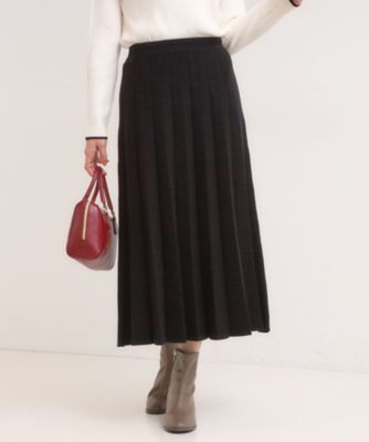 SHOO LA RUE (Women)/シューラルー【高レビュー/セットアップ可/S-LL】女性らしさ際立つ 洗えるもちもちニットスカート(2002535664) クロ019 ロングスカート【三越伊勢丹/公式】