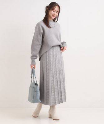 高レビュー／セットアップ可】女性らしさ際立つ 洗えるもちもちニット