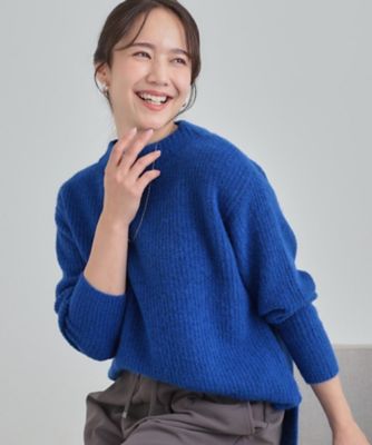 S－LL／洗濯機可】ふわふわが魅力 ハイネックニットプルオーバー