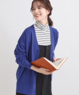 【新品未使用】ミドル丈華やかニットカーディガン 洗える】もちもち ミドル丈ニットカーディガン（2002535743