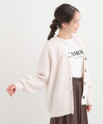 S－LL】思わず触れたくなる ふわふわ Vネックニットカーディガン