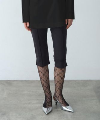 piedi nudi｜flower lace tights