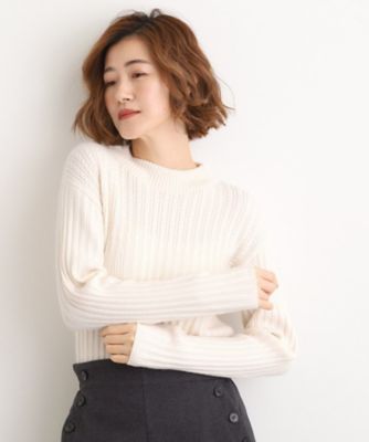 【美品✨】Deuxieme Classe コットンカシミヤケーブルニットPO セール】 ブロッキングプルオーバーコットンカシミヤニット