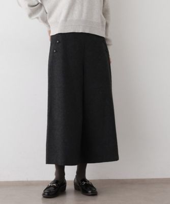 洗える／後ろゴム】ツイードマリンクロップド丈パンツ